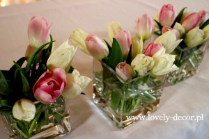 dekoracje weselne tulipany 